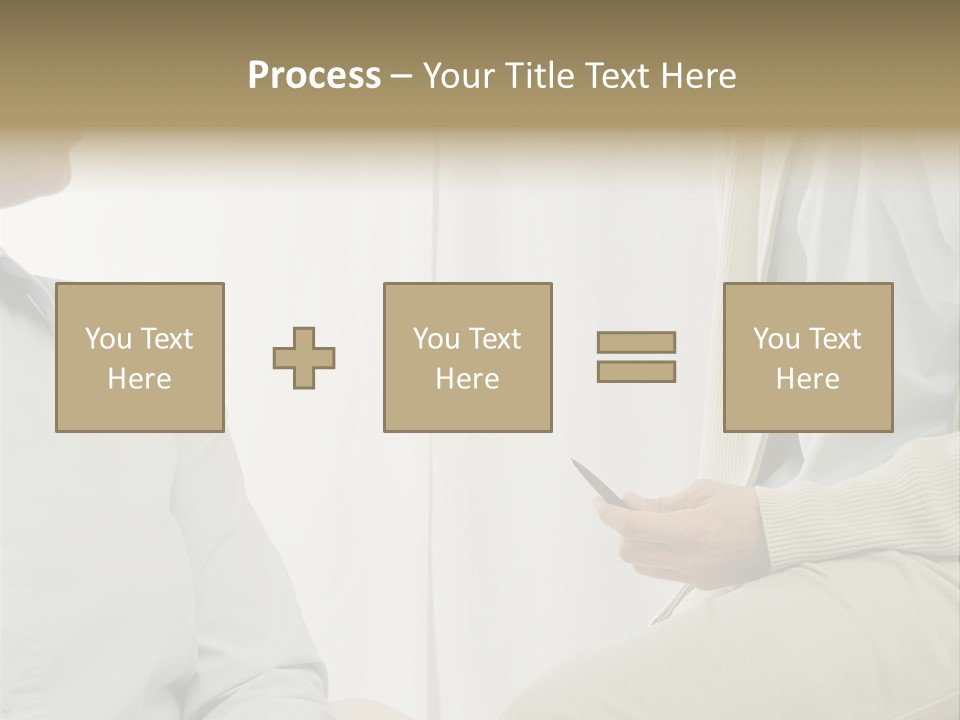 Males Shape Two People PowerPoint Template