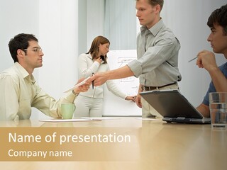 Print Computer Male PowerPoint Template