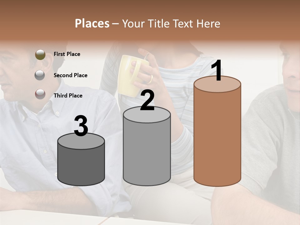Officeworker Working Midwoman PowerPoint Template