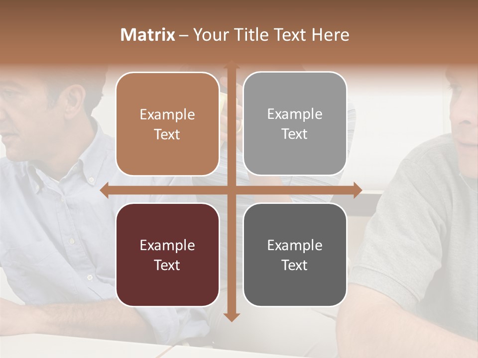 Officeworker Working Midwoman PowerPoint Template
