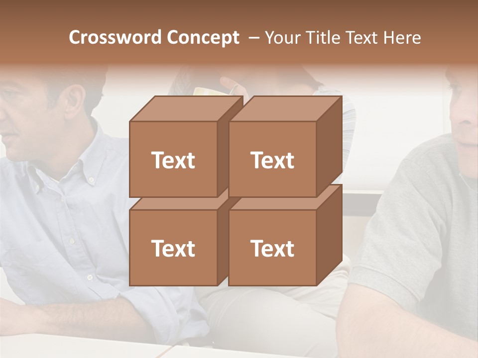 Officeworker Working Midwoman PowerPoint Template