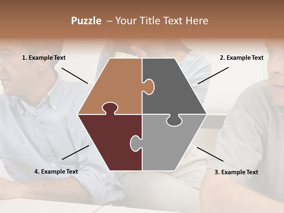 Officeworker Working Midwoman PowerPoint Template