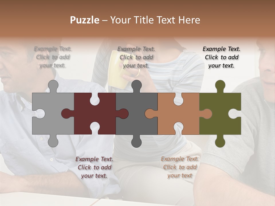 Officeworker Working Midwoman PowerPoint Template