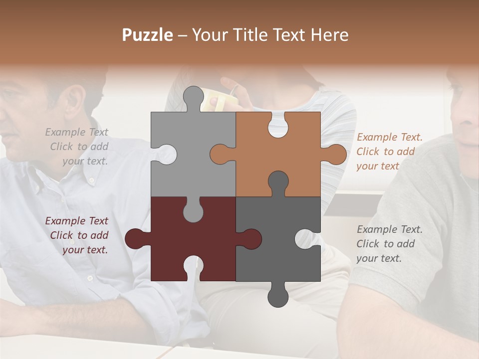 Officeworker Working Midwoman PowerPoint Template