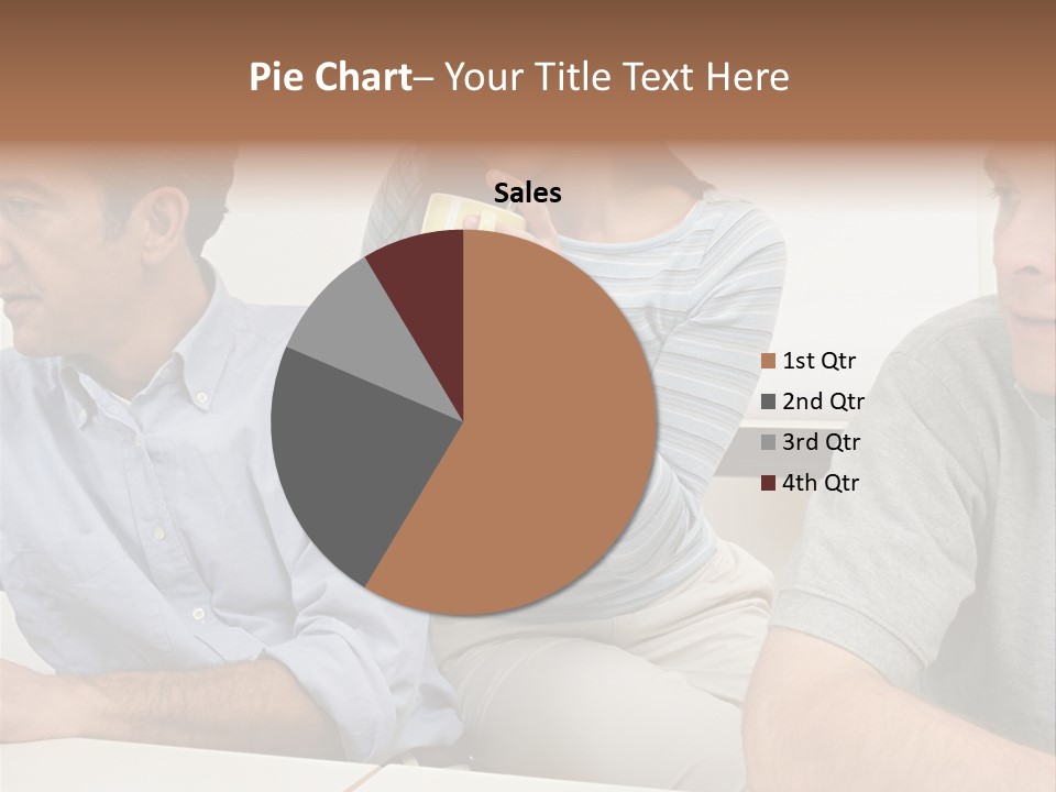 Officeworker Working Midwoman PowerPoint Template
