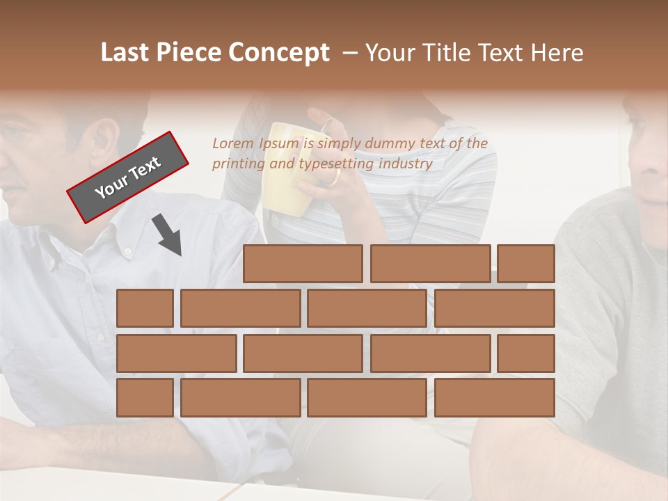 Officeworker Working Midwoman PowerPoint Template