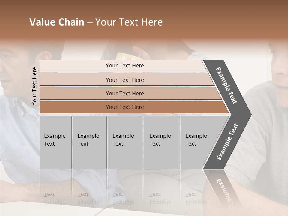 Officeworker Working Midwoman PowerPoint Template