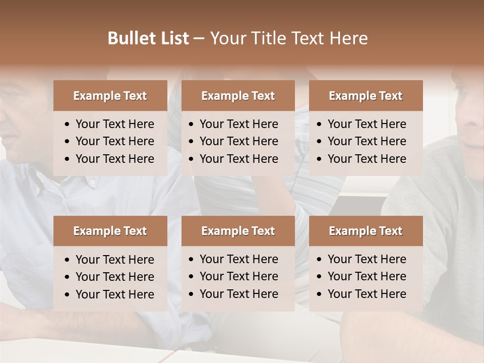 Officeworker Working Midwoman PowerPoint Template