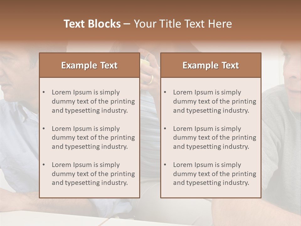 Officeworker Working Midwoman PowerPoint Template