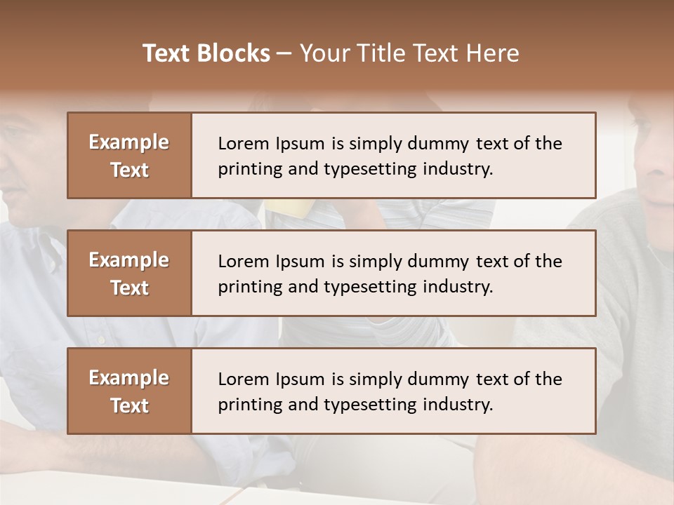 Officeworker Working Midwoman PowerPoint Template