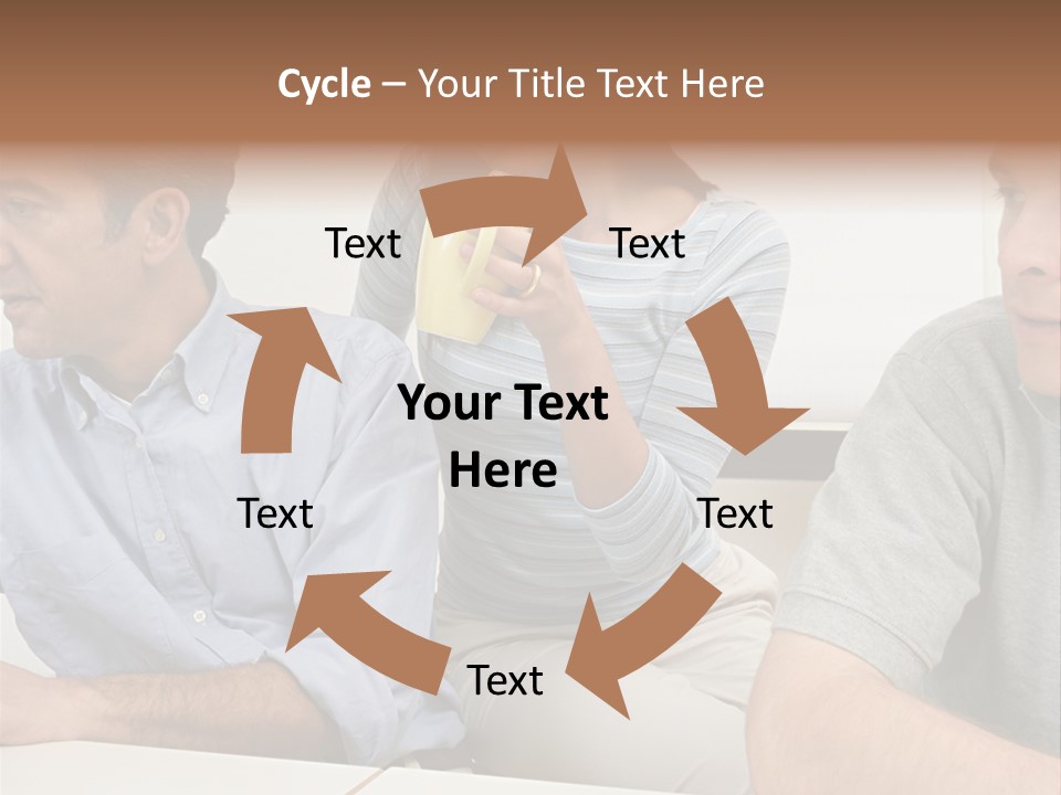 Officeworker Working Midwoman PowerPoint Template