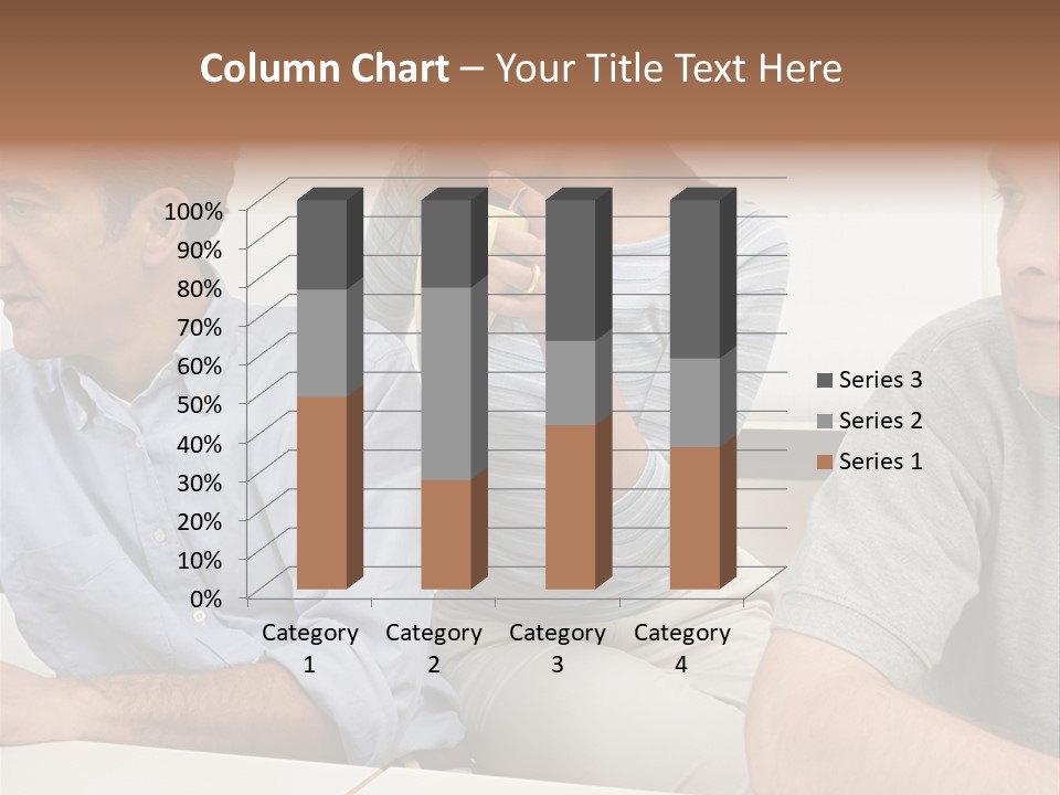 Officeworker Working Midwoman PowerPoint Template