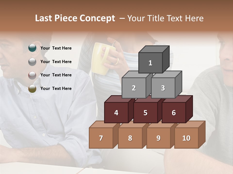 Officeworker Working Midwoman PowerPoint Template