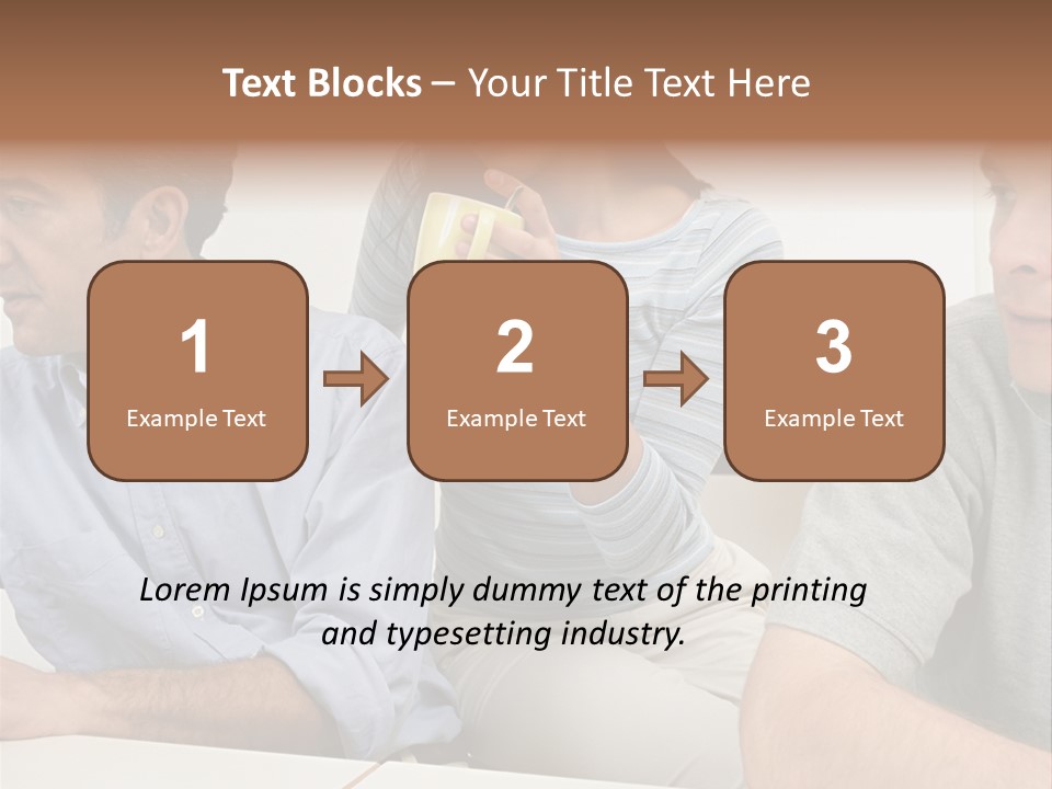 Officeworker Working Midwoman PowerPoint Template