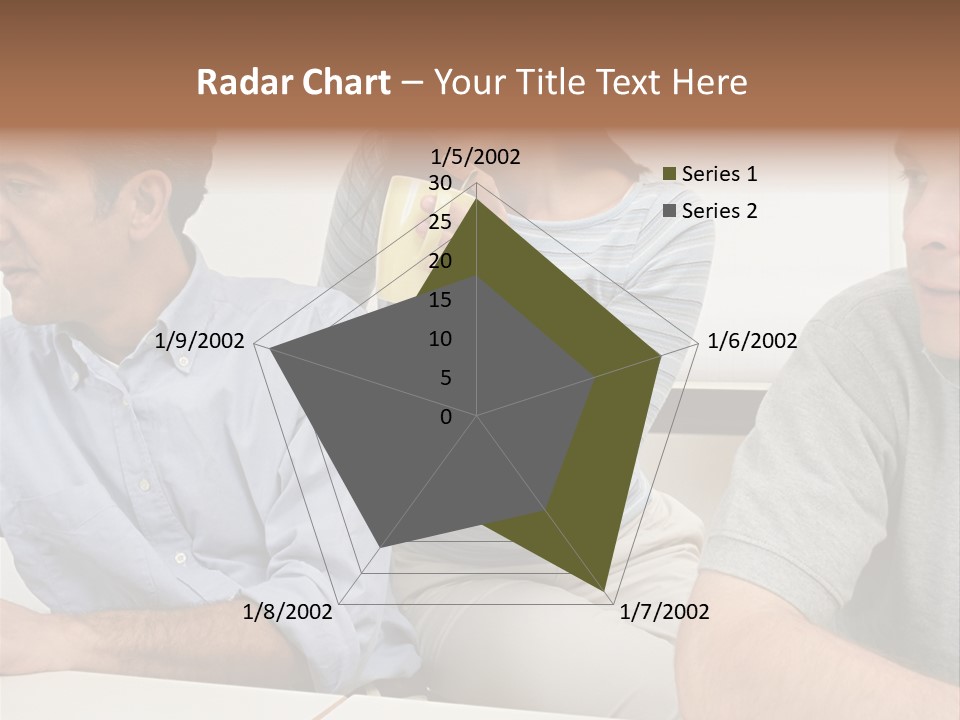Officeworker Working Midwoman PowerPoint Template