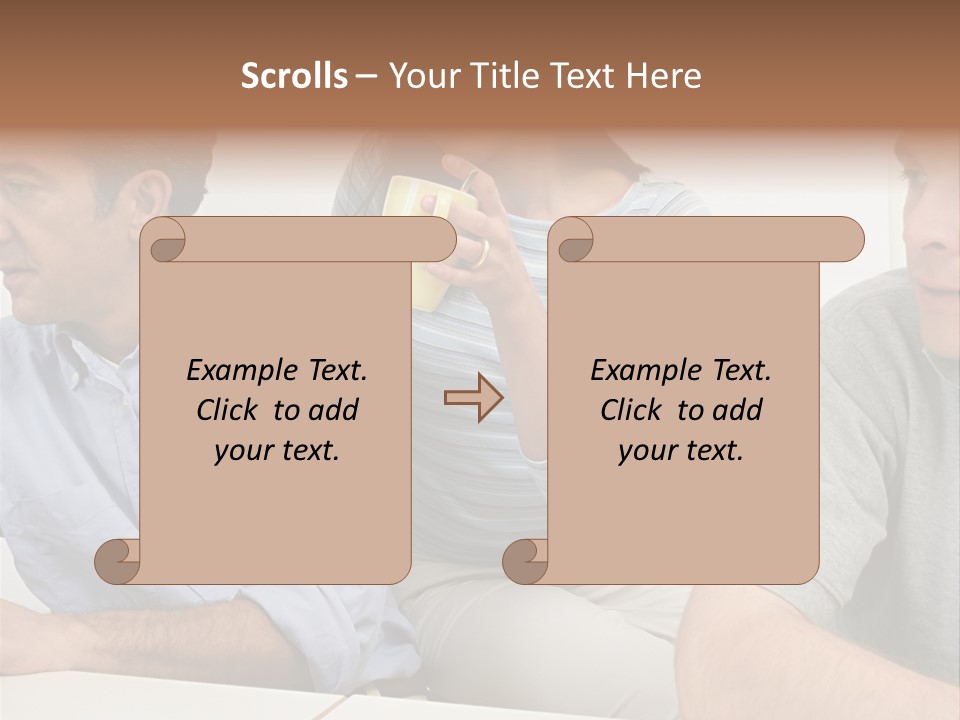 Officeworker Working Midwoman PowerPoint Template