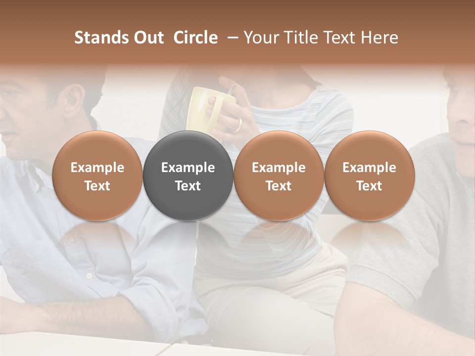 Officeworker Working Midwoman PowerPoint Template