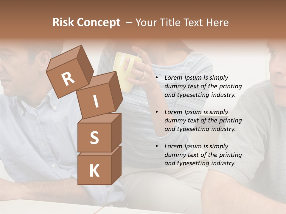 Officeworker Working Midwoman PowerPoint Template