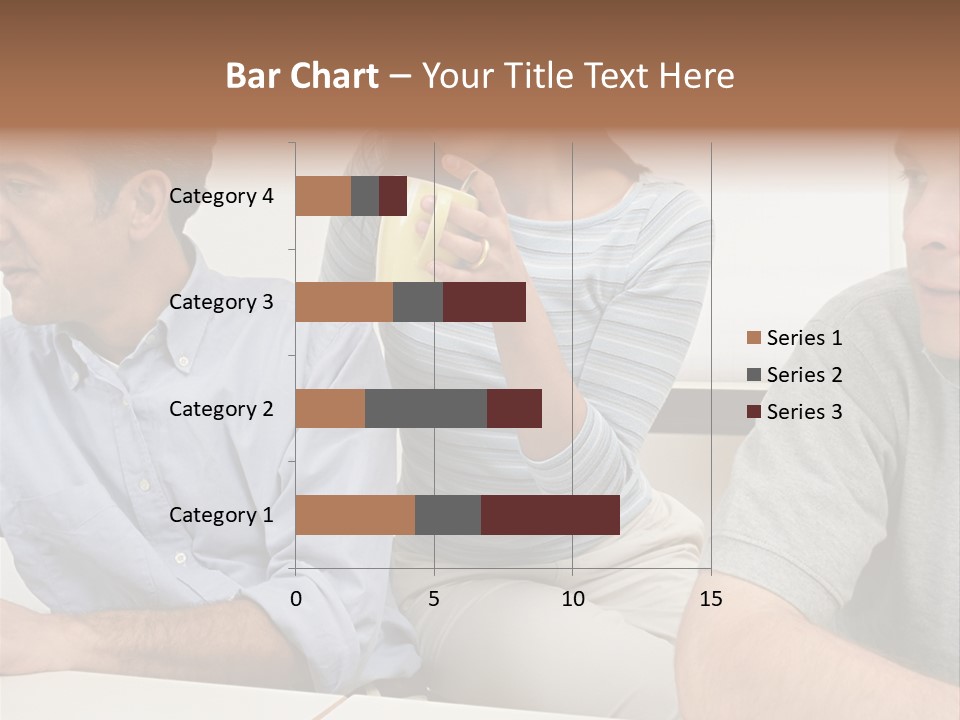 Officeworker Working Midwoman PowerPoint Template
