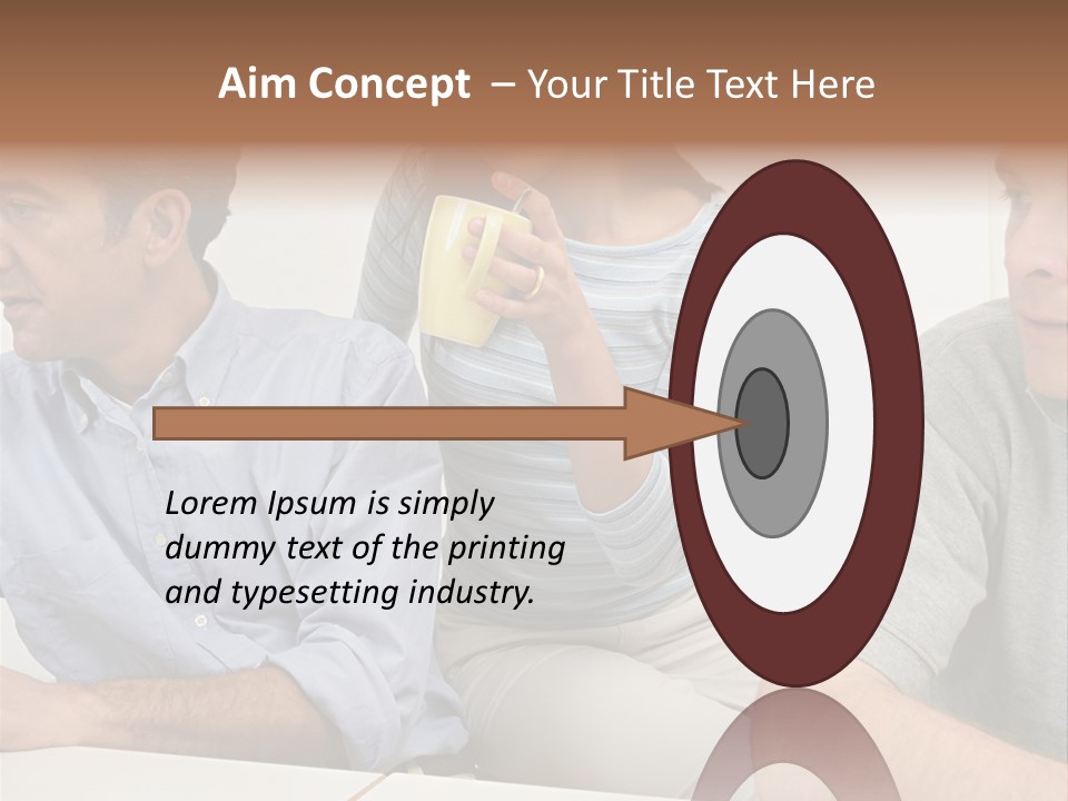 Officeworker Working Midwoman PowerPoint Template