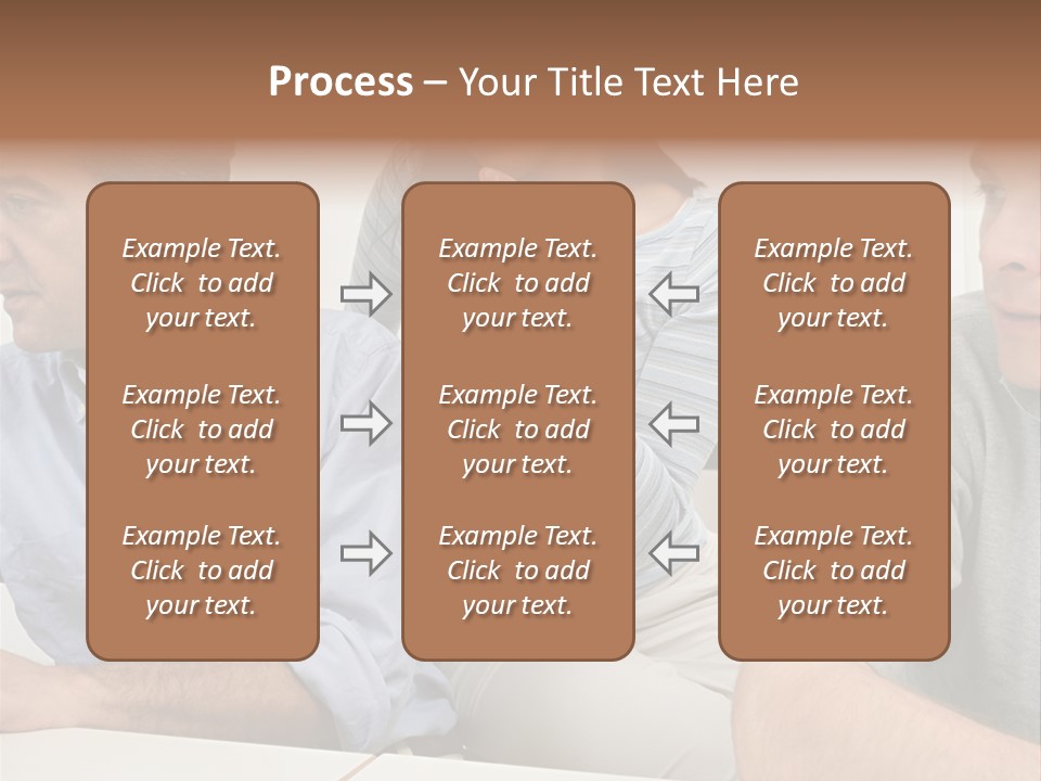 Officeworker Working Midwoman PowerPoint Template