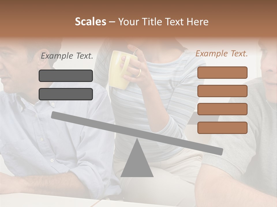 Officeworker Working Midwoman PowerPoint Template