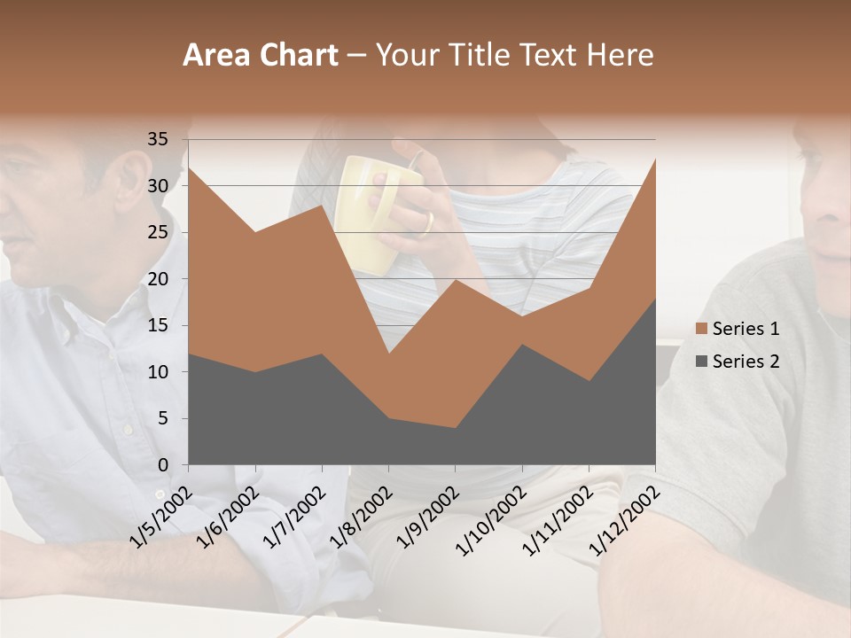 Officeworker Working Midwoman PowerPoint Template