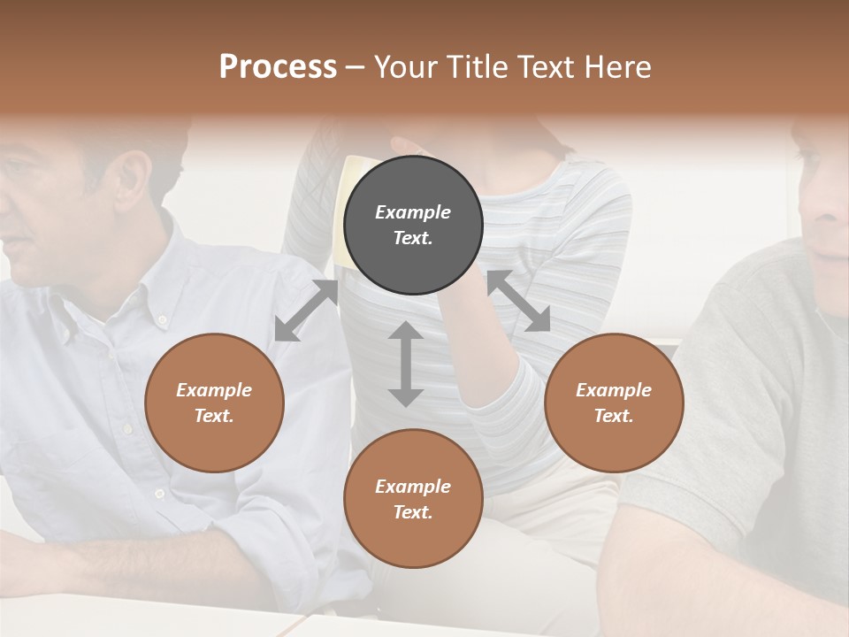Officeworker Working Midwoman PowerPoint Template