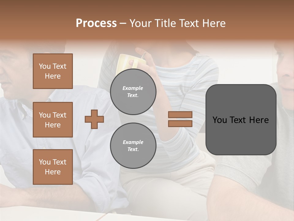 Officeworker Working Midwoman PowerPoint Template