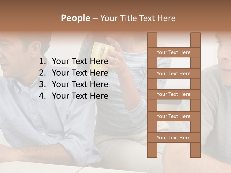 Officeworker Working Midwoman PowerPoint Template