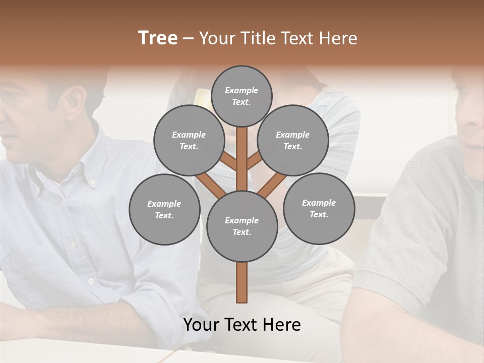 Officeworker Working Midwoman PowerPoint Template