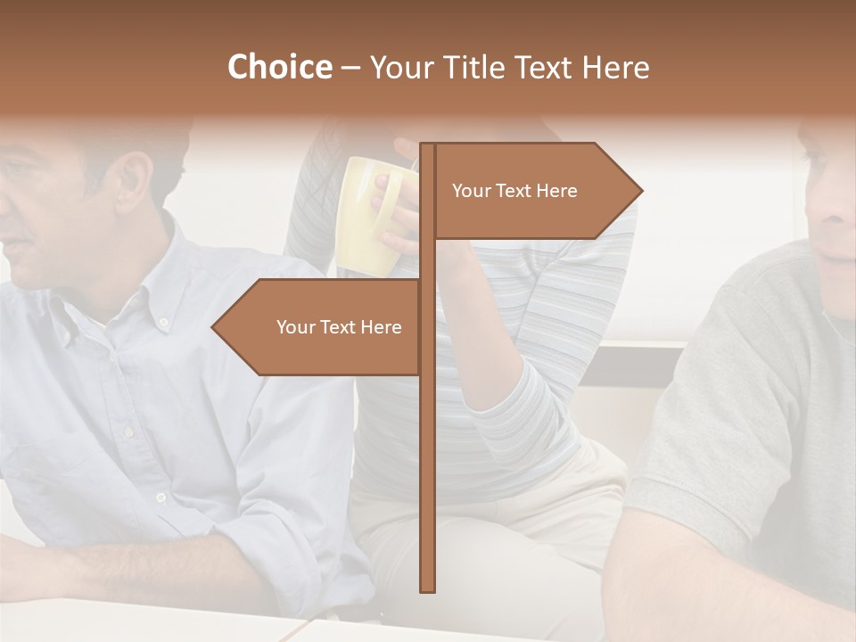 Officeworker Working Midwoman PowerPoint Template