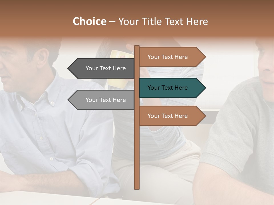 Officeworker Working Midwoman PowerPoint Template