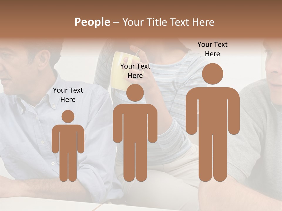 Officeworker Working Midwoman PowerPoint Template