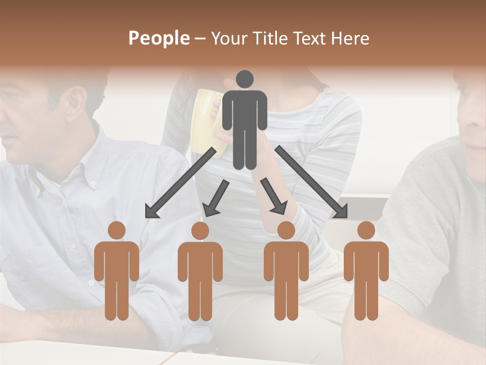 Officeworker Working Midwoman PowerPoint Template