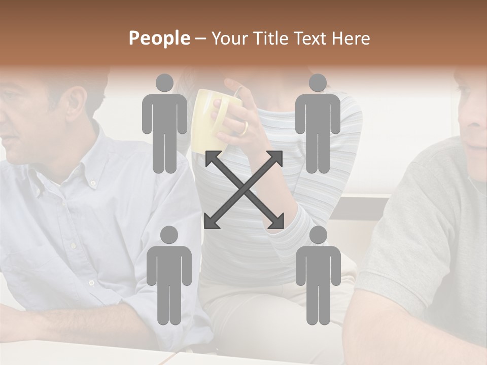 Officeworker Working Midwoman PowerPoint Template