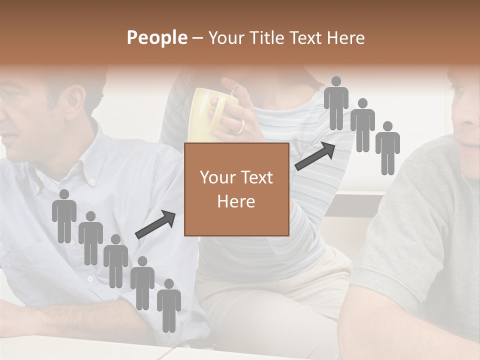 Officeworker Working Midwoman PowerPoint Template