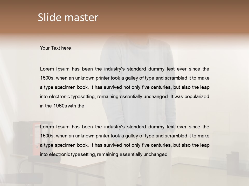 Oversized Fun Fairs Males PowerPoint Template