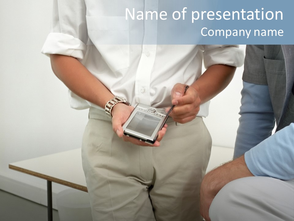 Standing  Hitech PowerPoint Template