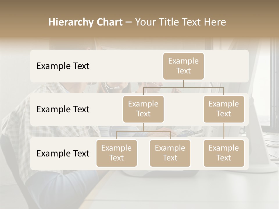 Computer Youngman Images PowerPoint Template