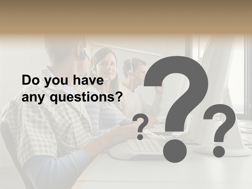 Computer Youngman Images PowerPoint Template