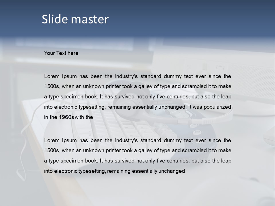 Technology Stockphotograph Computermouse PowerPoint Template