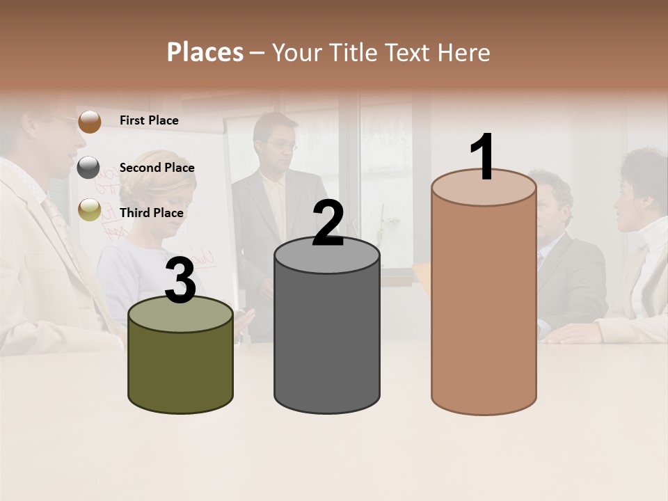 Businessman Talking Meeting PowerPoint Template