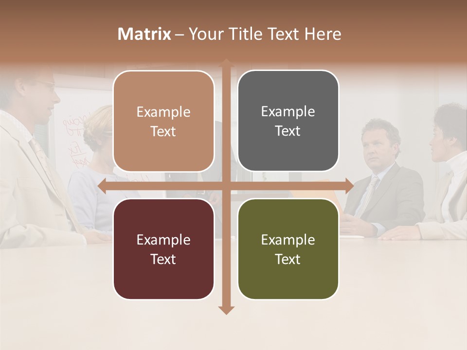 Businessman Talking Meeting PowerPoint Template