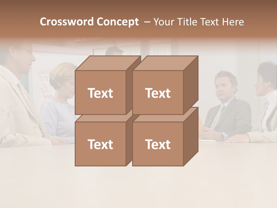 Businessman Talking Meeting PowerPoint Template