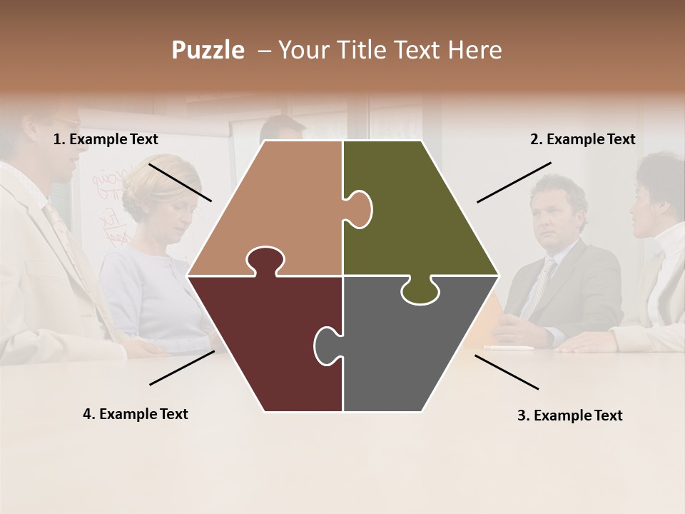 Businessman Talking Meeting PowerPoint Template