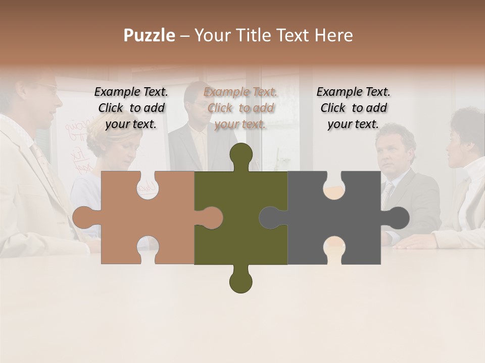 Businessman Talking Meeting PowerPoint Template