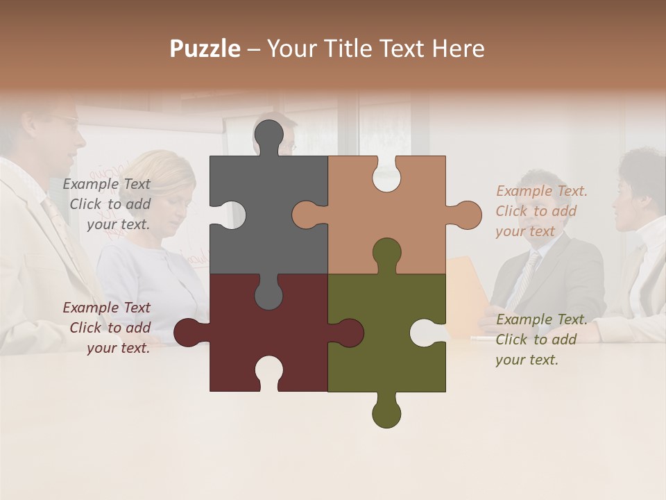 Businessman Talking Meeting PowerPoint Template