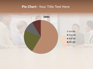 Businessman Talking Meeting PowerPoint Template