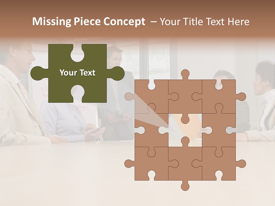 Businessman Talking Meeting PowerPoint Template